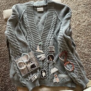 NEW Taylor Swift TTPD Cardigan M/L + Extra Freebies (pictured)